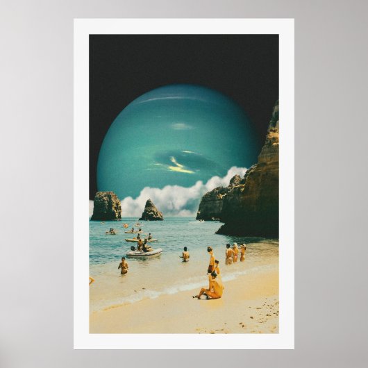 Space Beach Poster (Voorkant)
