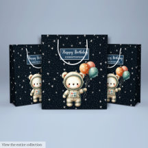 Space Beer Party Gift Bag voor Little Birthday Boy