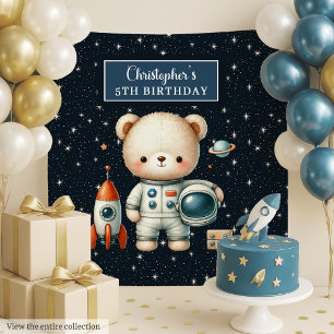 Space Beer Party Tapestry voor Birthday Boy Wandkleed