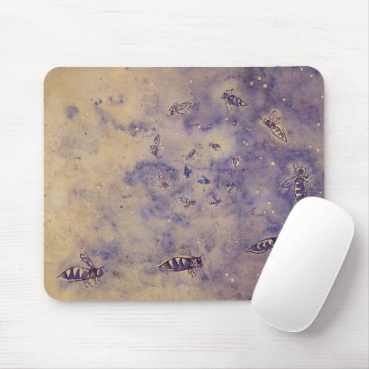 Space Bees Mousepad Muismat (Met muis)