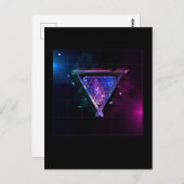 Space Biljart Speler Pool 8 Bal Briefkaart (Voorkant / Achterkant)