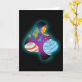 SPACE BIRTHDAY 4 4th Birthday Boy 4 Year Old Kaart (Gele Bloem)