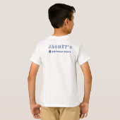 Space Birthday - Aangepast T-shirt (Achterkant volledig)