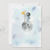 Space Birthday Astronaut Boy-raketten Kaart (Achterkant)