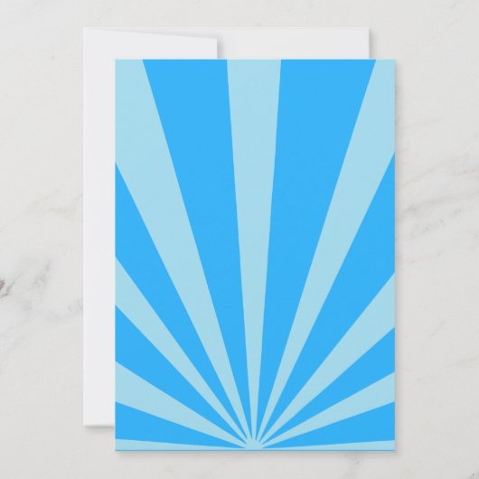 Space Birthday Invitation Buitenruimte Kaart (Achterkant)