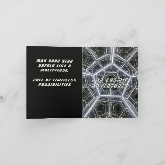 Space Birthday Kaart (Binnen)