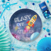 Space Birthday Papieren Bordje (Feest)