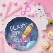 Space Birthday Papieren Bordje (Feest)