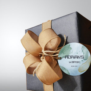 Space Birthday Party Earth Wereldbol Bedankjes Labels