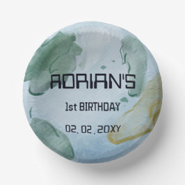 Space Birthday Party Earth Wereldbol Papieren Kommen