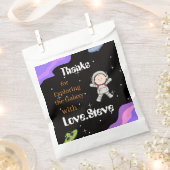 Space Birthday Party Theme Bedankzakje (Geknipt)