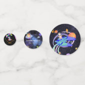 Space Birthday Party Theme Confetti (Achterkanten)