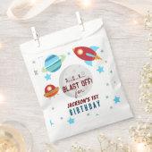 Space Blast Off 1e verjaardag Bedankzakje (Geknipt)