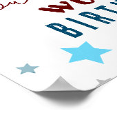 Space Blast Off 1e verjaardag Poster (Hoek)