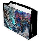 Space bleu pouring groot cadeauzakje (Achterkant Gekanteld)