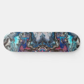 Space blue pouring persoonlijk skateboard (Horizontaal)
