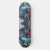 Space blue pouring persoonlijk skateboard (Voorkant)