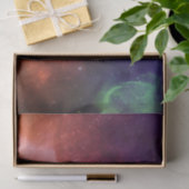 Space Blue Red Waterverf Star Nebula Universe Tissuepapier (Geschenk)