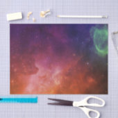 Space Blue Red Waterverf Star Nebula Universe Tissuepapier (Craft)