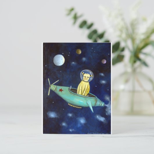 Space Bob Briefkaart (Staand voorkant)