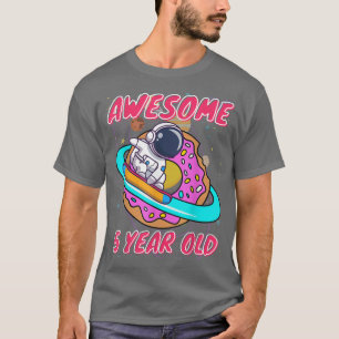 Space Boy Astronaut Geweldige op 5 jaar oude Birth T-shirt