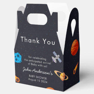 Space Boy Planets Schattige Astronaut Baby shower Bedankdoosjes