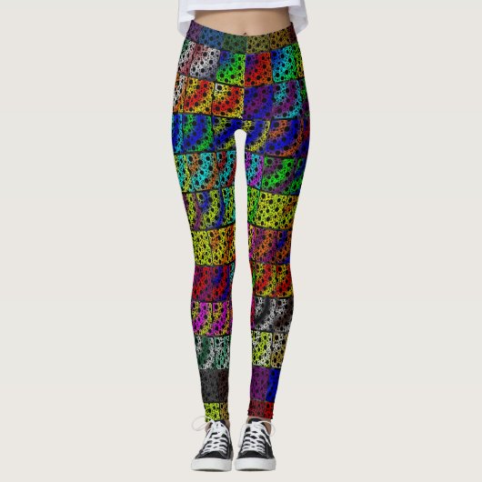 Space Bubble Spots Collectie Leggings (Voorkant)