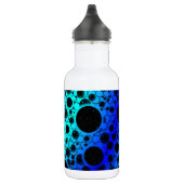 Space Bubble Spots - Cyaan/Blauw Waterfles (Rechts)