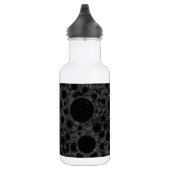 Space Bubble Spots - Glitter Zwart Waterfles (Rechts)