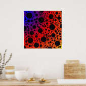Space Bubble Spots - Heat PBROY Poster (Keuken)