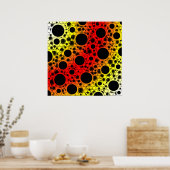 Space Bubble Spots - Heat WYR Poster (Keuken)