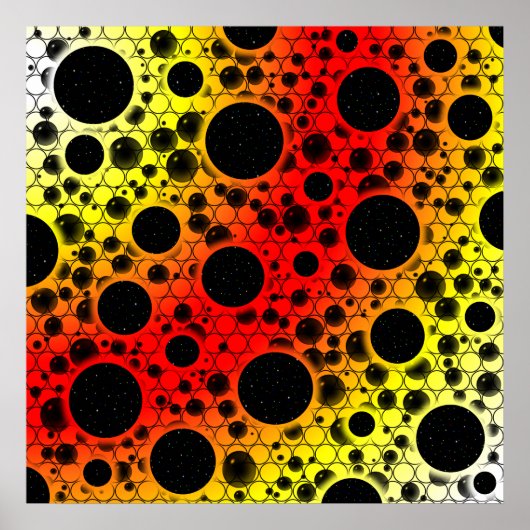 Space Bubble Spots - Heat WYR Poster (Voorkant)