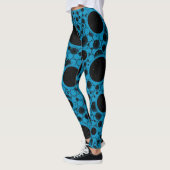 Space Bubble Spots - Hemelblauw Leggings (Links)