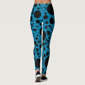 Space Bubble Spots - Hemelblauw Leggings (Achterkant)