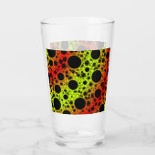 Space Bubble Spots - Lime/Rood Glas (Achterkant)