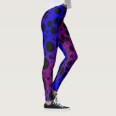 Space Bubble Spots - Paars/Blauw Leggings (Rechts)