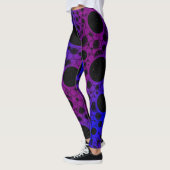 Space Bubble Spots - Paars/Blauw Leggings (Links)