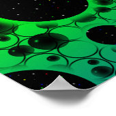 Space Bubble Spots - Rainbow OYGBP Poster (Hoek)