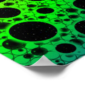 Space Bubble Spots - Rainbow OYGBP Poster (Hoek)
