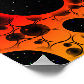 Space Bubble Spots - Regenboog OYR Poster (Hoek)