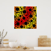 Space Bubble Spots - Regenboog OYR Poster (Keuken)