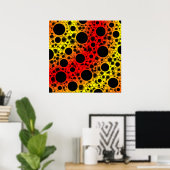 Space Bubble Spots - Regenboog OYR Poster (Thuiskantoor)