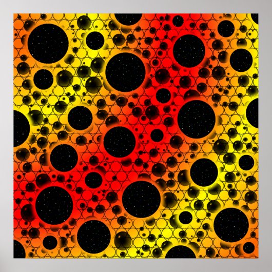 Space Bubble Spots - Regenboog OYR Poster (Voorkant)