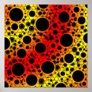 Space Bubble Spots - Regenboog OYR Poster