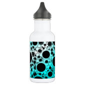Space Bubble Spots - Wit/Cyaan Waterfles (Links)