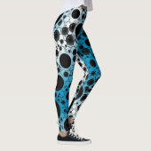 Space Bubble Spots - Wit/Luchtblauw Leggings (Rechts)