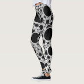 Space Bubble Spots - Wit/Zilver Leggings (Links)