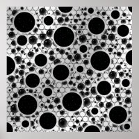 Space Bubble Spots - Wit/Zilver