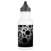 Space Bubble Spots - Wit/Zwart Waterfles (Links)