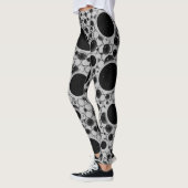 Space Bubble Spots - Zilver Leggings (Links)